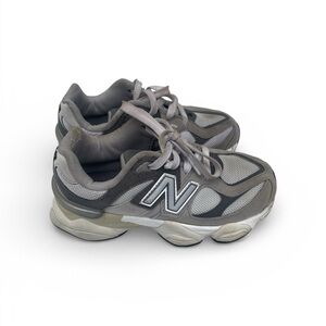 New Balance Kids Gray and White Sneakers